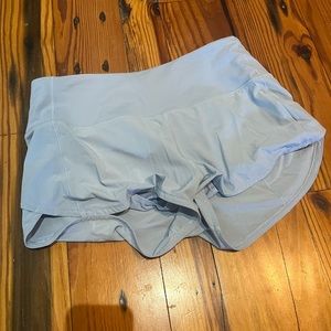Lululemon high rise speed up shorts